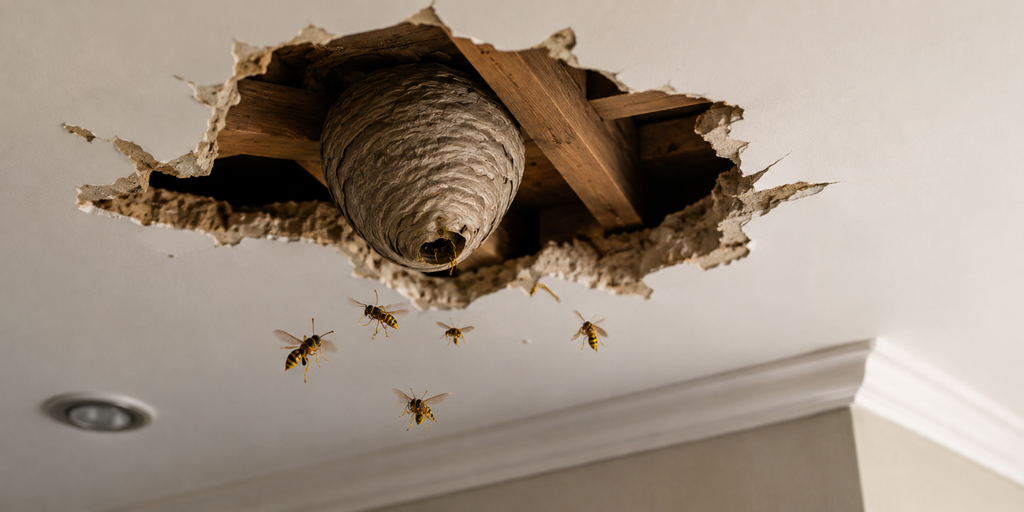 wenn Wespen durch die Decke kommen