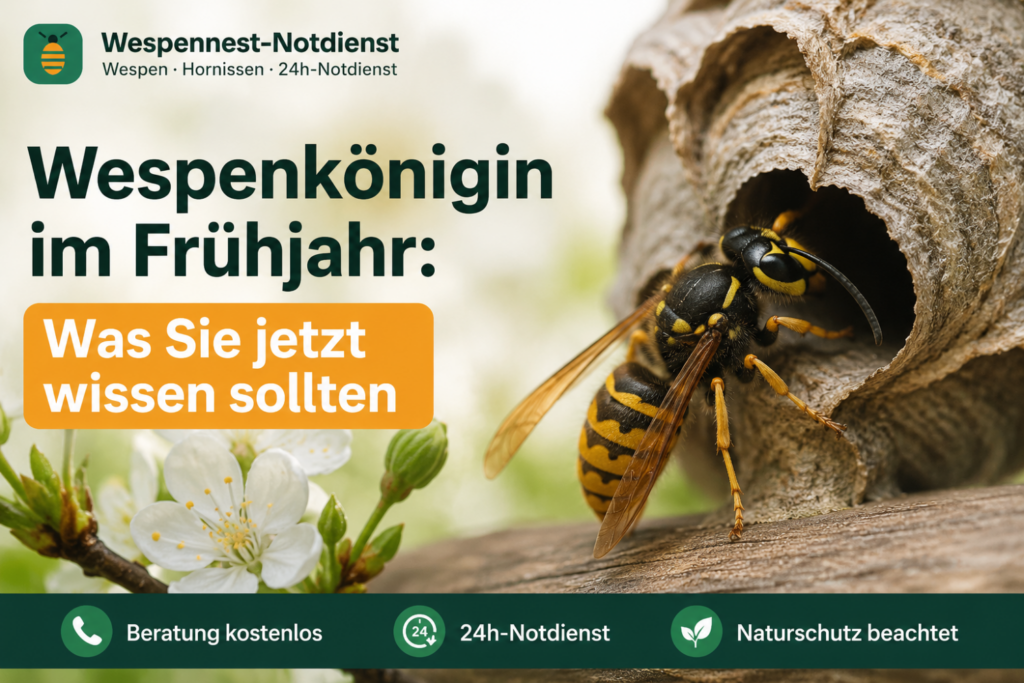 Wespenkönigin im Frühjahr