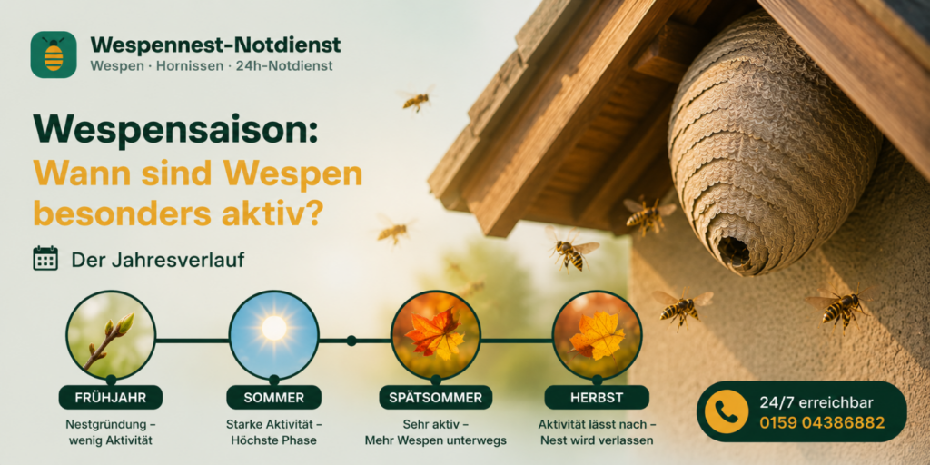 Wann sind Wespen besonders aktiv